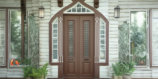 Grand Double Door Entrance