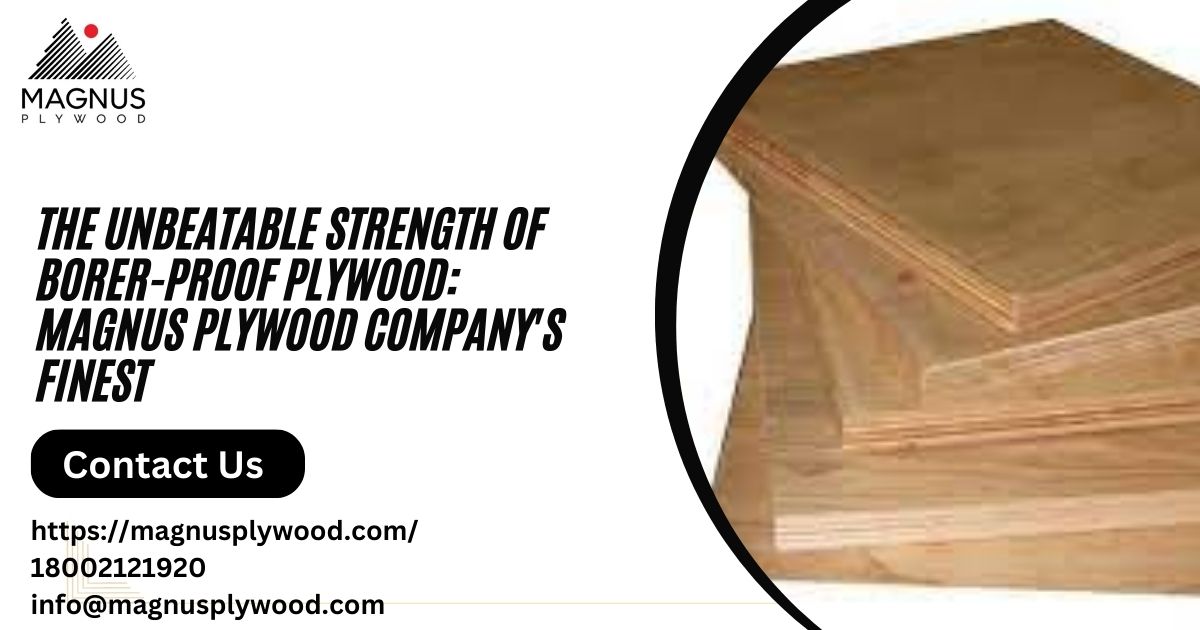The Unbeatable Strength of Borer-Proof Plywood: Magnus Plywood Company's Finest